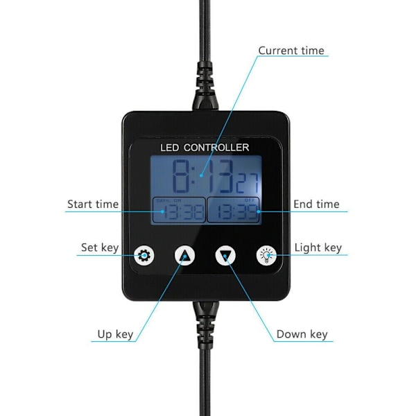 LED Lys Timer Dæmper Controller Lysstyring