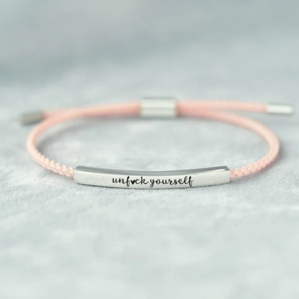 Rörarmband Inspirerande armband ROSE GULDROSA REP ROSA Rose GoldPink Rope