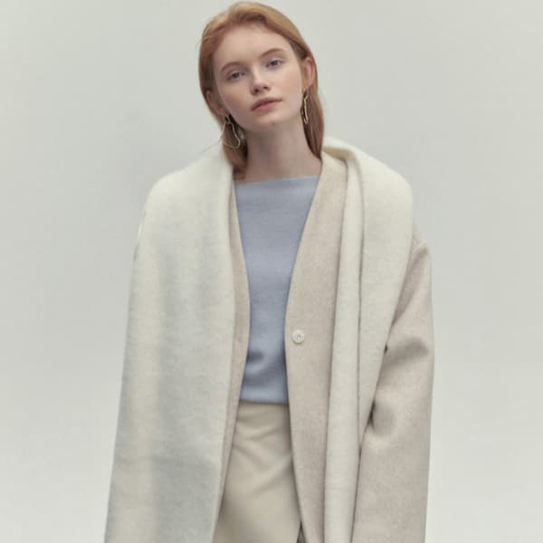 Vintersjal Dame Skjerf GRÅT Grey