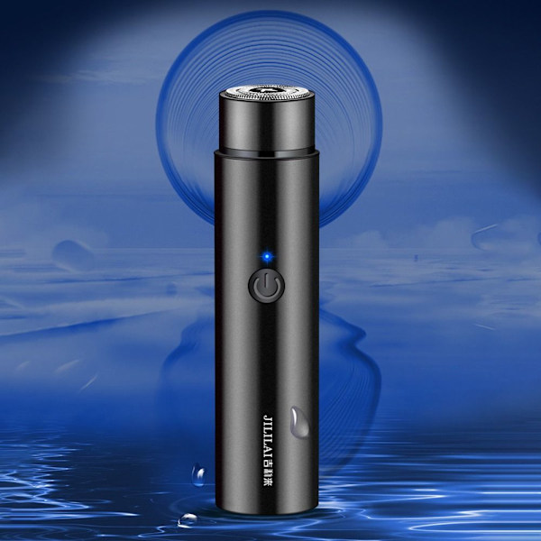 Mini Electric Shaver Beard USB -parranajokone MUSTA Black