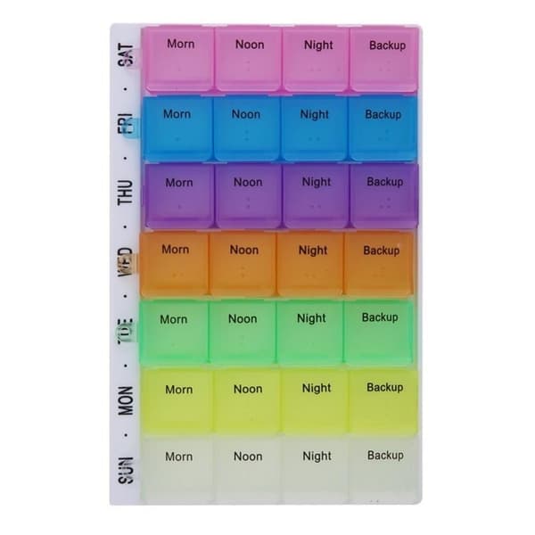 7 dagars Pill Box Pill Case Tablet Organizer