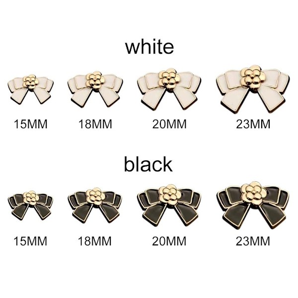 Vaatenapit Rusettinapit MUSTA 15MM10KPL 10KPL black 15MM10pcs-10pcs