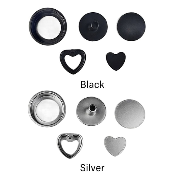 5 STK Dukkehus Bageplade Miniature køkkenlegetøj SORT black
