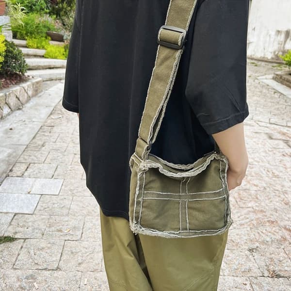 Skuldertaske Messenger Bag SORT black