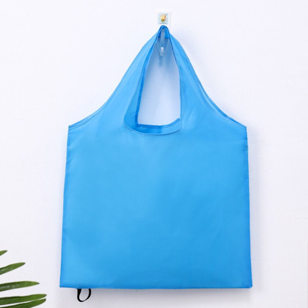 2 Stk Sammenleggbar Handlepose Reise Dagligvarepose LYS BLÅ Light Blue
