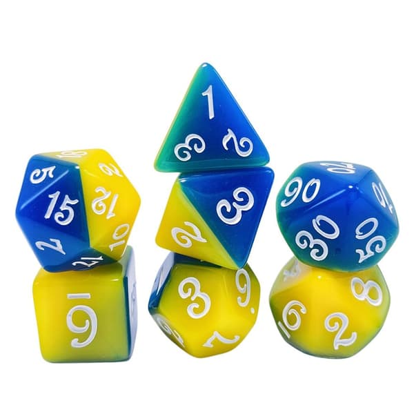 7 stk/sæt DND terninger Polyhedriske terninger STYLE 19 STYLE 19 Style 19