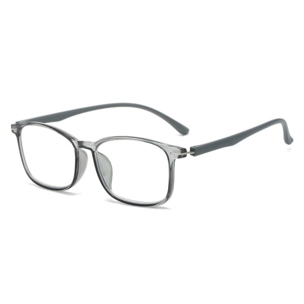 Anti-blått lys Lesebriller Firkantede briller GRÅ STYRKE Grey Strength 250