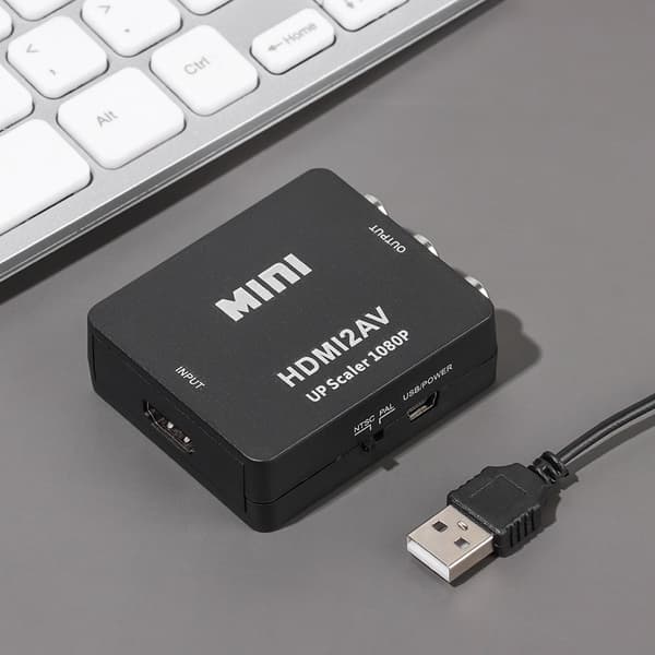 HDMI till 3 RCA CVBS Converter Adapter