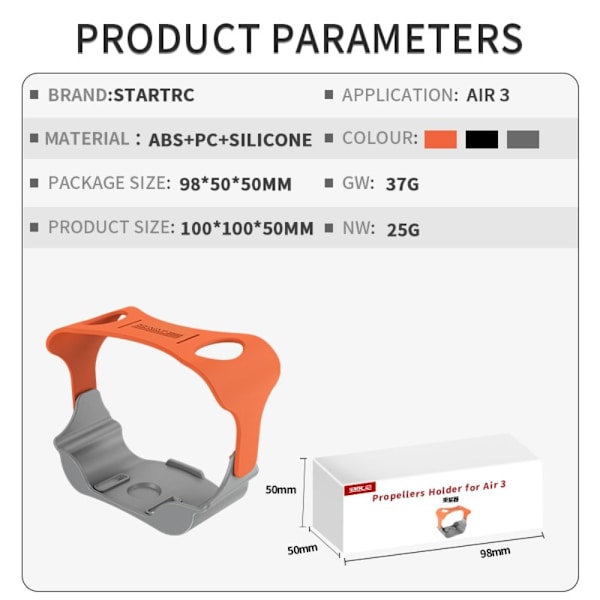 Propelholder Propeller Stabilisator SORT Black