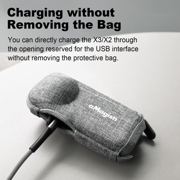 Opbevaringspose Beskyttende æske bæretaske grey