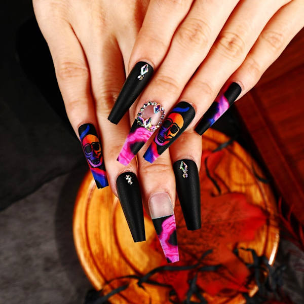 Halloween tekokynnet Pumpkin Nails WM-10 WM-10 WM-10