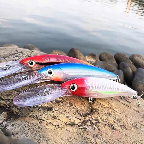 sjunkande Minnow Baits Fish Hooks E E E