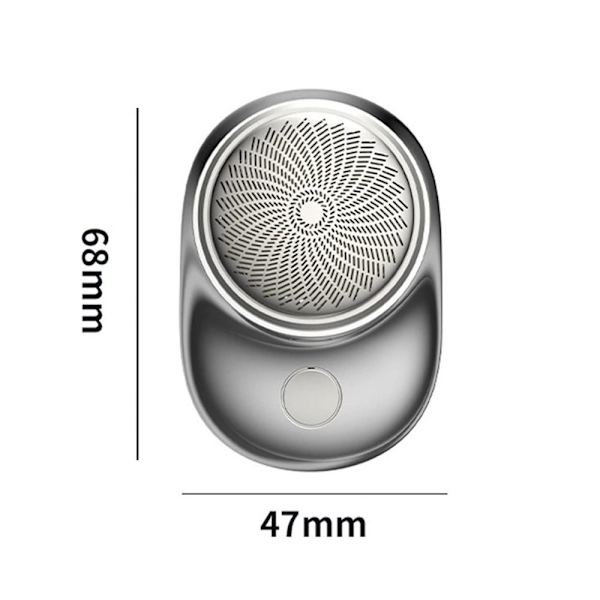 Mini elektrisk barbermaskine Minibarbermaskine SØLV Silver
