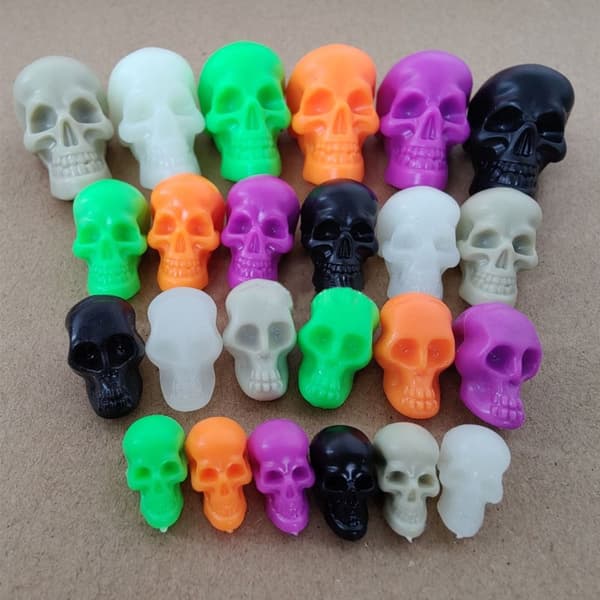 100/50ST Halloween Mini Skull Luminous Skeleton Head MLUMINOUS MLuminous