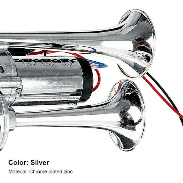 Air Horn Dubbla Trumpet Horn Bil Lastbil Lastbil Van Horn
