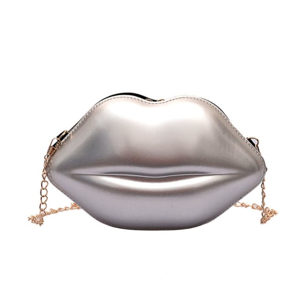 Lip Messenger Bag Solid vetoketjullinen olkalaukku VALKOINEN White