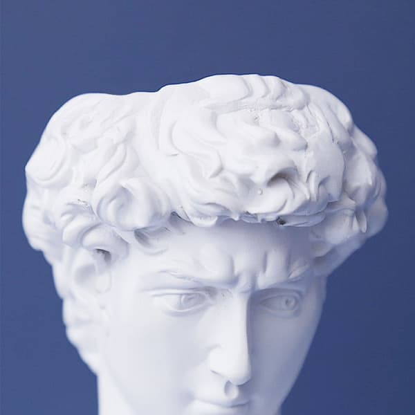 David Head Bust Resin Staty Skulptur Dekor