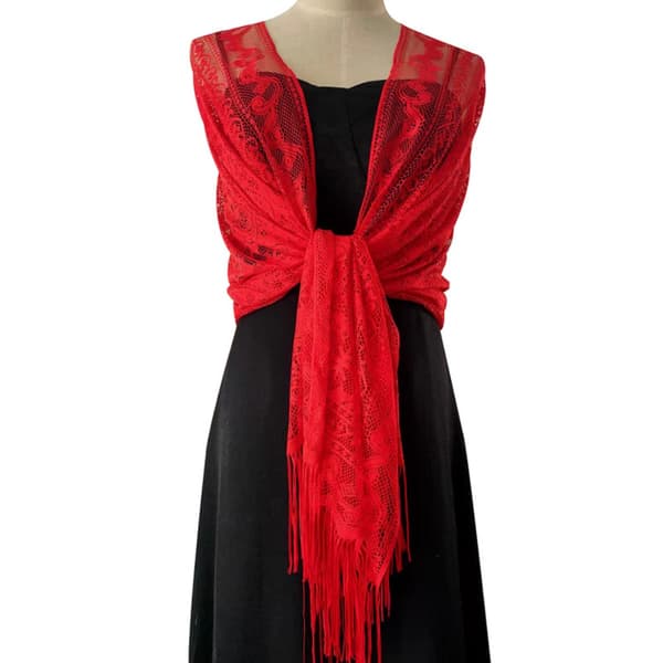 Aftenkjoler Sjal Lady Cape Wraps RØD RØD Red
