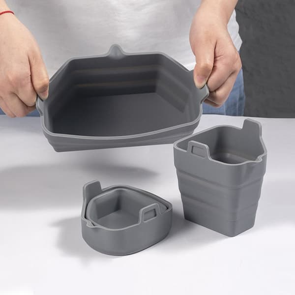 Foldbare Slow Cooker Liners Slow Cooker Divider Liner GRÅ grey