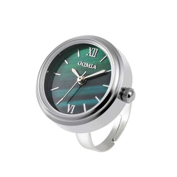 Mini Green Watch Ring Watch SILVER Silver