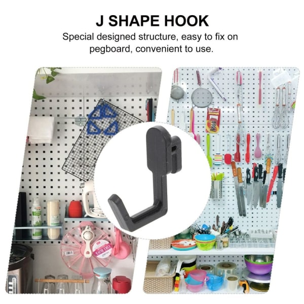 20st Hylla Peg Hook Pegboard Hållare GRÅ Gray