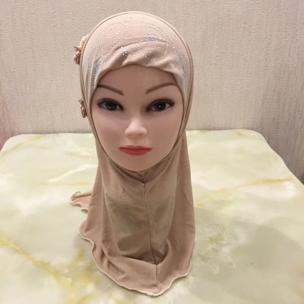 Islamisk Scarf Head Wrap VIT white