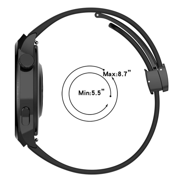 20mm Silikonrem For Samsung Galaxy Watch SORT 20MM black 20mm