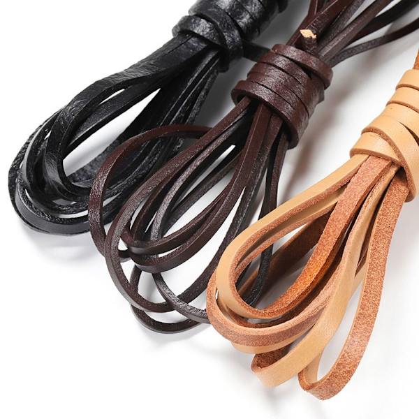 Läderrep Läder Topplager KHAKI khaki