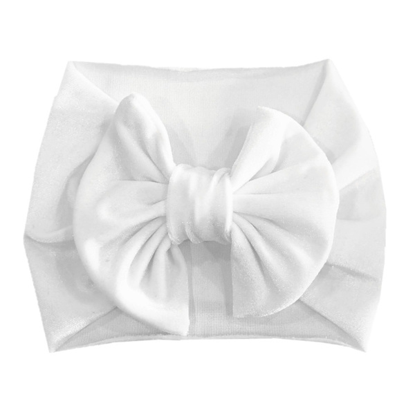 Velvet Baby Bow -hiuspanta Newborn Winter -hiusnauhat VALKOINEN White