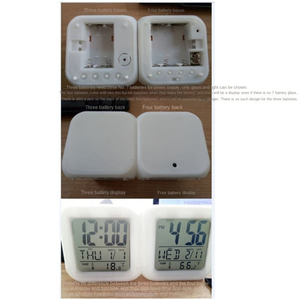 Vekkerklokke Wake Up Clock Quad Clock