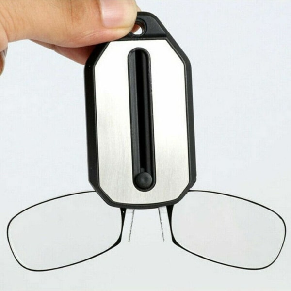 Mini Nenäpidike Kannettava Kehyksetön Lukulasit Rimless 150 150