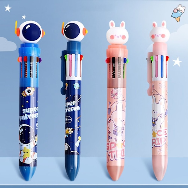 2 STK Kuglepen Neutral Pen 04-8FARVER 04-8FARVER 04-8Colors