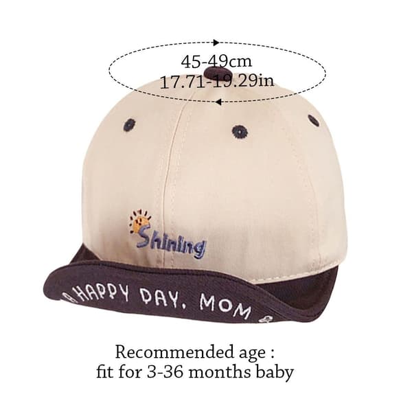 Aurinkohattu Baby cap HARMAA Grey