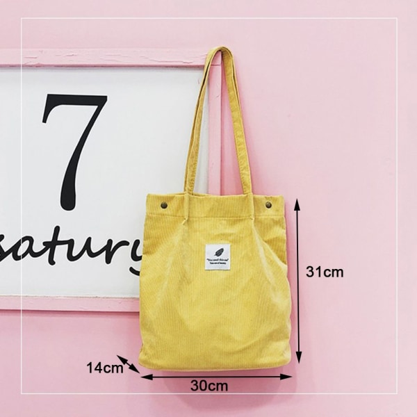 Taske Corduroy HVID white