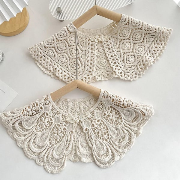 Lace falsk krage dame topp krage A A A