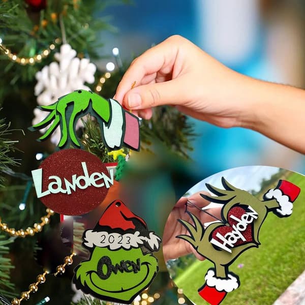 Grinch Navn Julepynt Juletræspendant 1 1