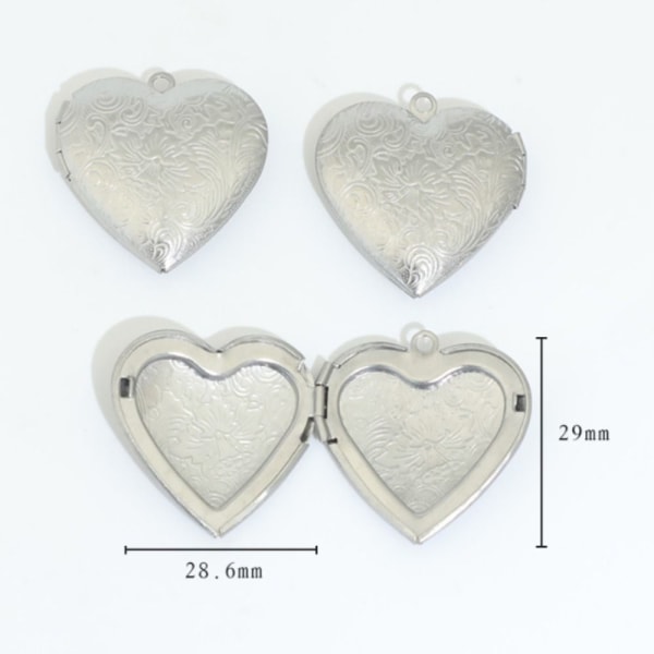 10 stk hjerteform fotoramme krusning
