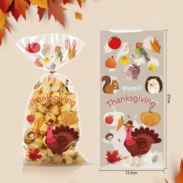 50/100 st Thanksgiving-godispåsar Godispåse A A A