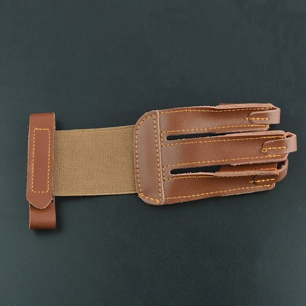 Bueskydningshandsker 3 Finger Tab Guard SORT Black