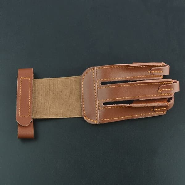 Bueskytingshansker 3 Finger Tab Guard SORT Black