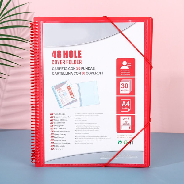 A4 Fil Mappe Papir Opbevaringspose BLÅ Blue