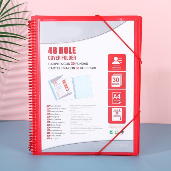 A4-mappepapir Opbevaringspose PINK Pink