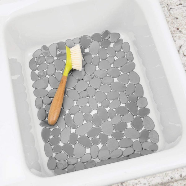 30*40cm Køkkenvask Måtte Tørremåtte SORT black