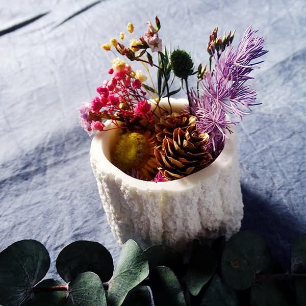 Blomsterpotte Silikonform leire