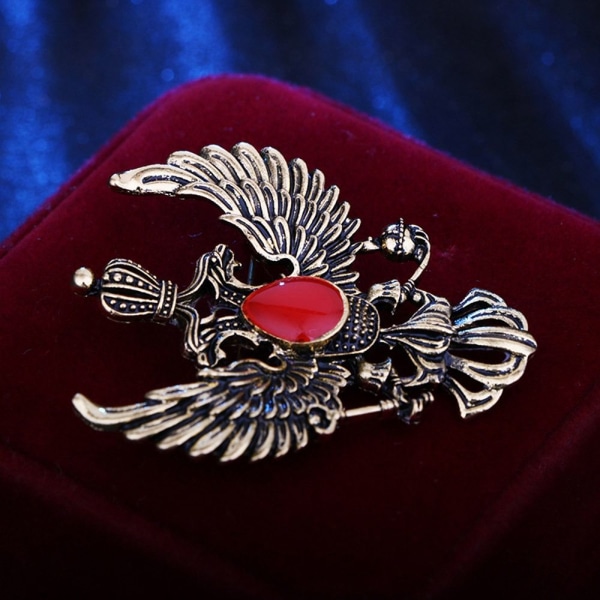 2stk Eagle Badge Brosje Vingepinne GULL GULL Gold