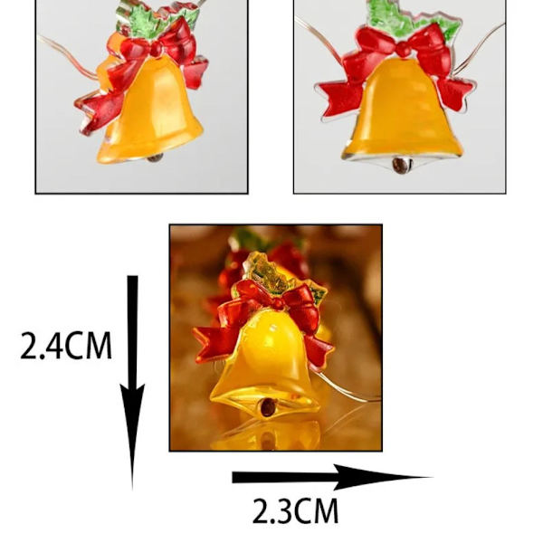 Juldekoration Ljus LED String Light 5MBATTERI 5Mbattery pack-50LED