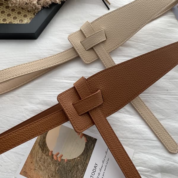 Kunstskinnbelter Midjebelte KAFFE coffee
