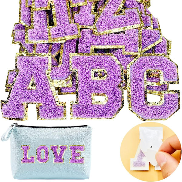 English Alphabet Patch Brodery Patch bokstavlapper