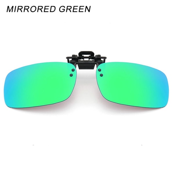 Clip-on solbriller Polariseret MIRRORED GREEN MIRRORED GREEN Mirrored Green