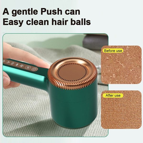 Elektrisk pellets lofjerner Bobble Fluff GRØNN green